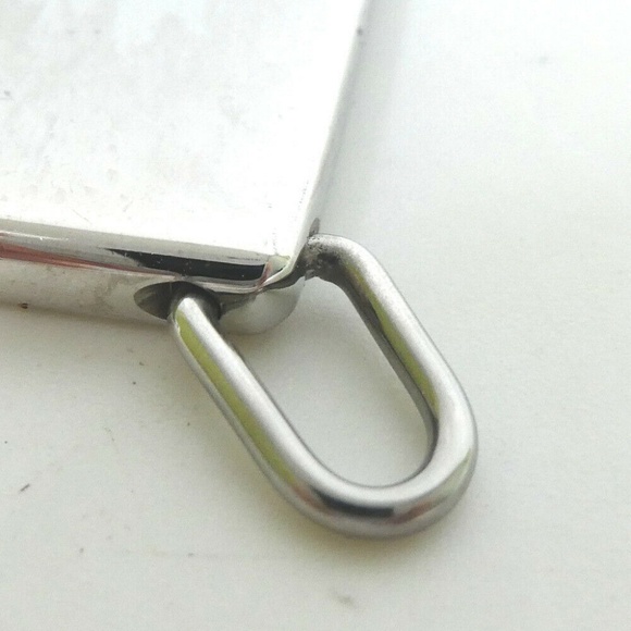 HERMES Pendant top Silver half infinity - Picture 4 of 5